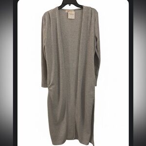 Haptics Heather Gray Open Duster. NWT